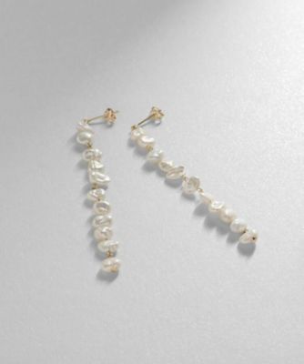＜COCOSHNIK (Women)＞Ｋ１０バロックパールランダム　スタッドピアス大（２００２１６０５７６）