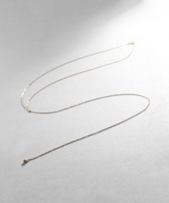 ＜COCOSHNIK (Women)＞Ｋ１０フラッシュアズキ　Ｙネックレス（２００２１６１０９０）