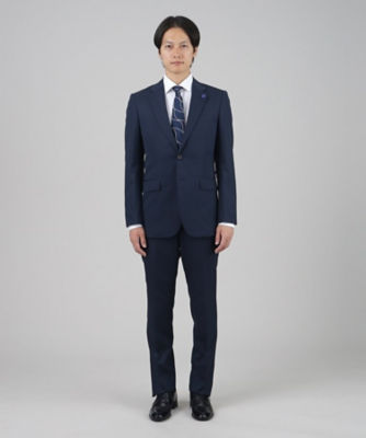 TAKEO KIKUCHI メンズ スーツ ネイビー ストライプ Sサイズ - スーツ