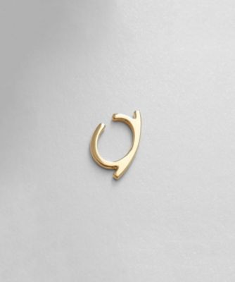 ＜COCOHNIK ONKITSCH (Women)＞シルバー　ソリッドイヤーカフ　フラットアーク　ＧＰ（２００２１６８３１１）