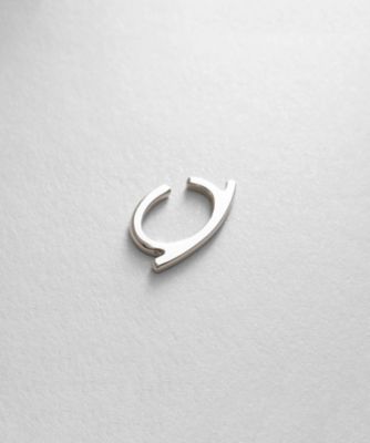 ＜COCOHNIK ONKITSCH (Women)＞シルバー　ソリッドイヤーカフ　フラットアーク（２００２１６８３１２）