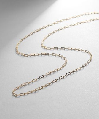 ＜COCOSHNIK (Women)＞Ｋ１０ケーブルチェーン　ネックレス（６０ｃｍ）（２００２１６９２６３）