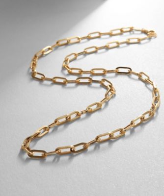 ＜COCOSHNIK (Women)＞Ｋ１８中空プリムケーブル　ネックレス（ＬＬ）（２００２１６９２６６）