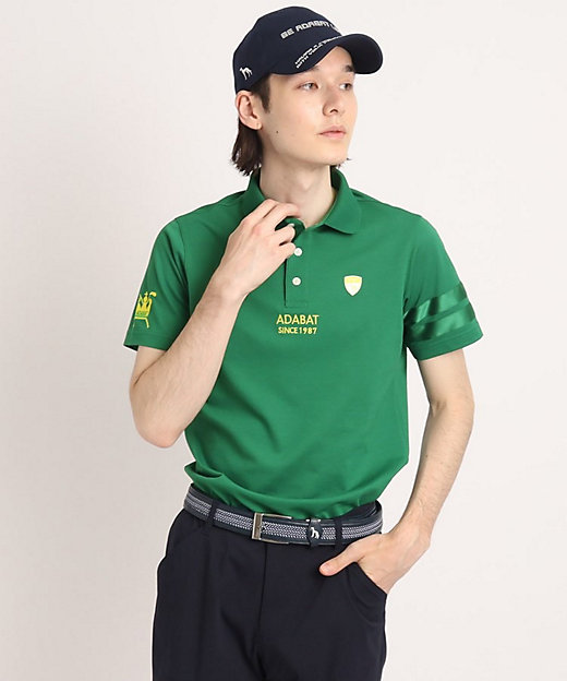 ＜三越伊勢丹/公式＞ ロゴデザイン 半袖ポロシャツ グリーン023 スポーツウェア