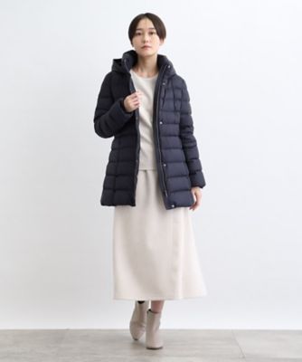 新品 INDIVI 洗える 撥水 2WAY ミドルダウンコート ネイビー 36 新品 INDIVI 洗える 撥水 2WAY ミドルダウンコート ネイビー 36
