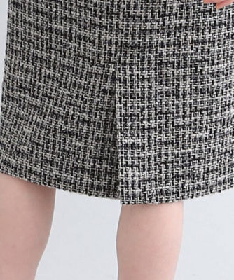 【日本製／ＳＥＴＵＰ可能】ファンシーツイードスカート（２００２１７３３１６）