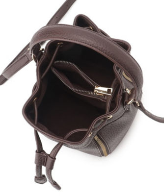 合皮】巾着型ジップデザインバッグ（２００２１７３３３６） の通販