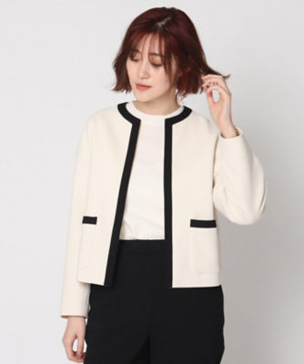 セットアップ可】バイカラーショートジャケット（2002176129