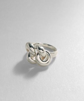 ＜COCOHNIK ONKITSCH (Women)＞シルバー　ニッティングモチーフ　リング（２００２１７９１８５）