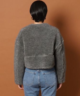 ウールファーショートコート/TBCA-041
