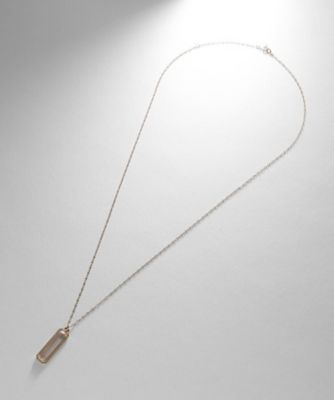 Ｋ１０クオーツ　コーナードカットミル　ネックレス（２００２１８１４３７）