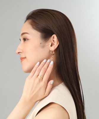 Ｋ１０コンパクトチェーンドレープフープ　フープピアス（２００２１８１５１６）