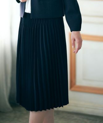 春SALE／フォーマル／入卒／ママスーツ／洗える】プリーツスカート  