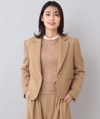 christian peau シルク混 ツイードコート ウールコート christian peau シルク混 ツイードコート ウールコート