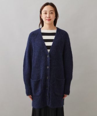 美品 24AW ギャルリーヴィー キッドモヘヤVネックカーディガン キッドモヘア Vネックカーディガン | GALERIE VIE (Women