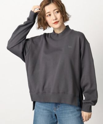 ＜三越伊勢丹/公式＞ GROVE (Women)/グローブ Lee モックネックスウェット グレー014 トップス【三越伊勢丹/公式】