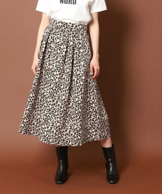 レオパードプリントスカート（２００２１９２４４２） | ファッション ...