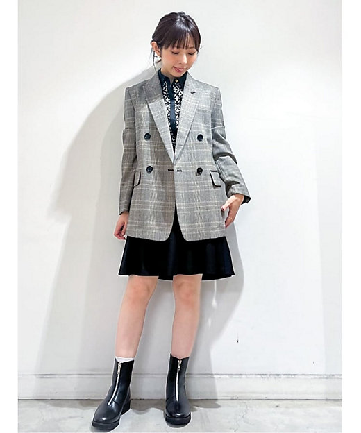 セットアップ可】サキソニーグレンチェックジャケット セットアップ可】サキソニーグレンチェックジャケット