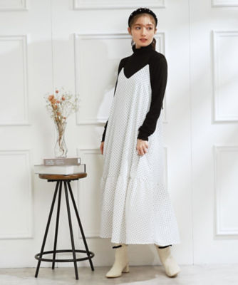 フロッキードットキャミワンピース（2002193131） | COUTURE  