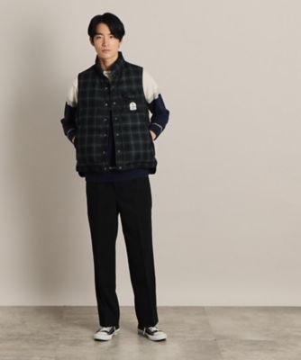 White Mountaineering 伊勢丹 チェック ダウンベスト - speedlb.com