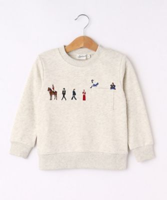 ＜DESSIN (Baby&Kids)＞【リンクコーデ】ピープル刺繍スウェット（１００－１４０）（２００２１９５４７２）