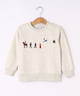 ＜DESSIN(Baby&Kids)＞【リンクコーデ】ピープル刺繍スウェット（１００－１４０）（２００２１９５４７２）