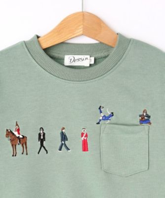 【リンクコーデ】ピープル刺繍スウェット（１００－１４０）（２００２１９５４７２）