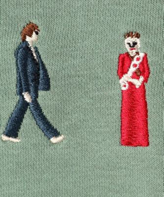 【リンクコーデ】ピープル刺繍スウェット（１００－１４０）（２００２１９５４７２）