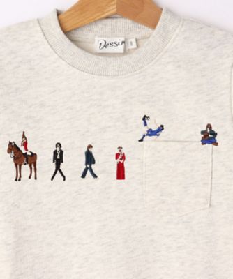 【リンクコーデ】ピープル刺繍スウェット（１００－１４０）（２００２１９５４７２）