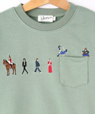 【リンクコーデ】ピープル刺繍スウェット（１００－１４０）（２００２１９５４７２）