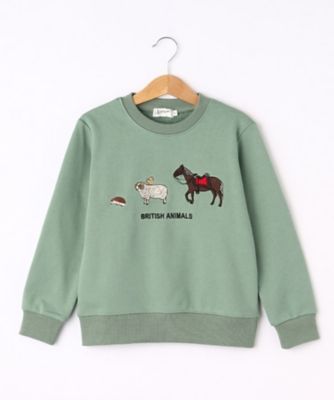 【リンクコーデ】アニマル刺繍スウェット（１００－１４０）（２００２１９５４７３）