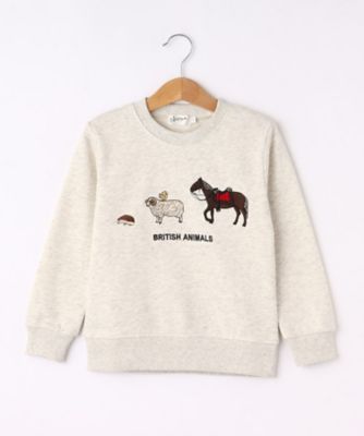 【リンクコーデ】アニマル刺繍スウェット（１００－１４０）（２００２１９５４７３）