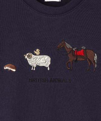 【リンクコーデ】アニマル刺繍スウェット（１００－１４０）（２００２１９５４７３）
