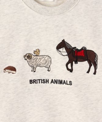 【リンクコーデ】アニマル刺繍スウェット（１００－１４０）（２００２１９５４７３）