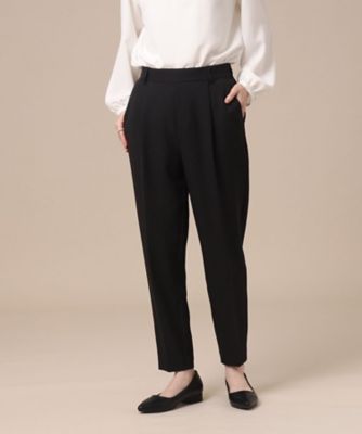 SHOO LA RUE (Women)/シューラルー 【S-3L/洗える/通勤/セレモニーにも】ダブルクロス プルオンテーパードパンツ【CIRCRIC】(2002195692)