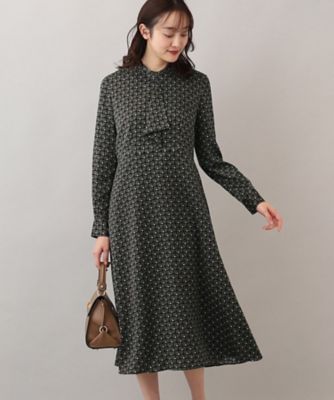 【MaxMara】最高級白タグ＊美シルエット　ワンピースドレス　ボウタイ　40M♡closet一覧