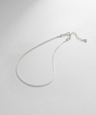 ＜COCOHNIK ONKITSCH (Women)＞シルバー　デザインチェーン　フラットスネークアンクレット（２００２１９６４６０）