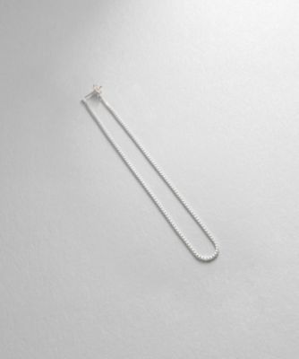 ＜COCOHNIK ONKITSCH (Women)＞シルバー　チェーンピアスベネチアン　ロングフープ（片耳用）（２００２１９６６４０）