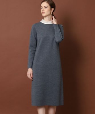 ◆【ＣＬＡＳＳＹ．１１月号掲載】【衿取り外し可】バックフェイクパールニットワンピース（２００２１９７３２６）