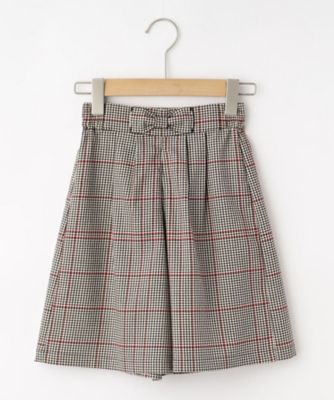 【リンクコーデ】チェックガウチョパンツ（１００－１４０）（２００２１９７３９８）