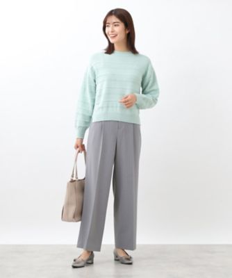 【春ＳＡＬＥ／洗える】裏起毛２ＷＡＹストレッチワイドパンツ（２００２１９７５４０）