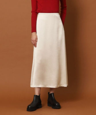 サテンナローフレアスカート（２００２１９７６７９） | ファッション