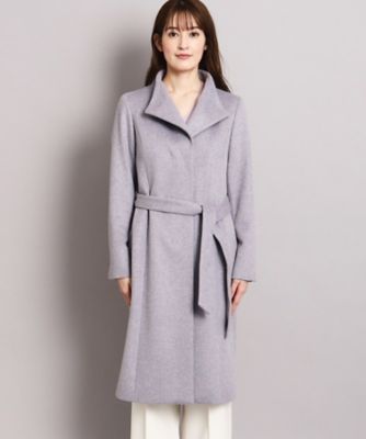 シャンブルドゥシャーム 美品グレー ウールコート