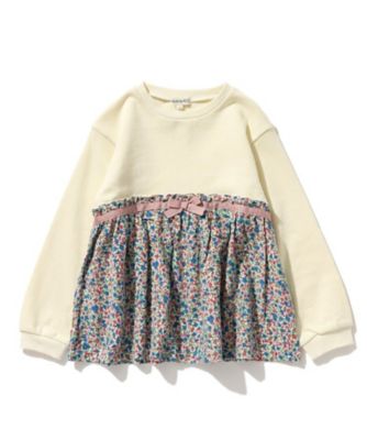 ＜SHOO･LA･RUE (Baby&Kids)＞【１１０－１４０ｃｍ】アソート異素材ドッキングスウェットプルオーバー（２００２２００３５８）