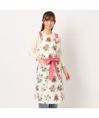 ＜三越伊勢丹/公式＞ LAURA ASHLEY/ローラ アシュレイ カミール柄 エプロン シロ104 【三越伊勢丹/公式】