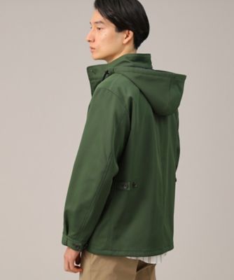 春アウター】ストレッチ ショート フードブルゾン