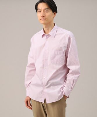 ＜TAKEO KIKUCHI (Men)＞１００／２ストライプ　レギュラーカラーシャツ（２００２２０１１３５）