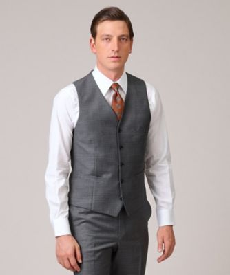 ＜TAKEO KIKUCHI (Men)＞【ＤＯＲＭＥＵＩＬ】マイクロギンガムチェック　ベスト（２００２２０１２９４）
