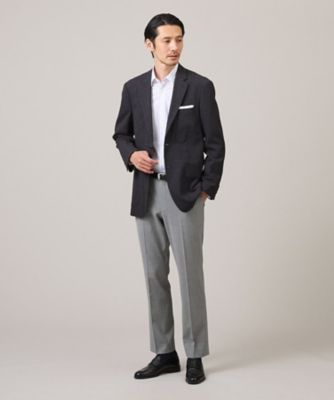 尾州織】ウールトロ グレンチェック ジャケット