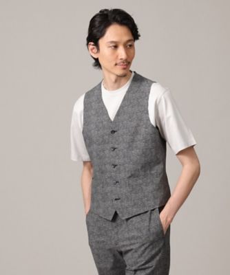 【SALE】TAKEO KIKUCHI (Men)/タケオキクチ【抗菌防臭/3ピース対応】COOL DOTS(R)ドビープリント ベスト(2002201315) クロ019 【三越伊勢丹/公式】